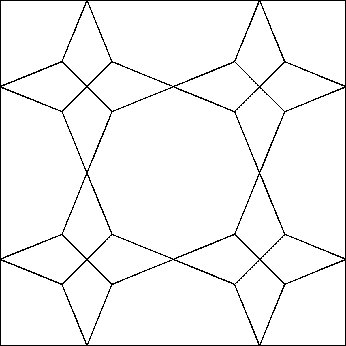 Pattern 146, Clover Blossom barn quilt pattern thumbnail